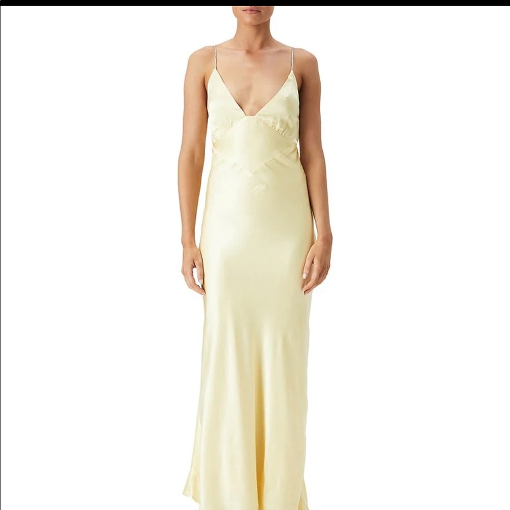NWT Bardot
Capri Sleeveless Diamonte Encrusted Strap Slip Maxi Dress
